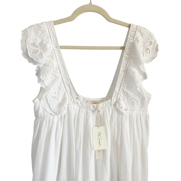 Mes Demoiselles Pallenis Embroidered Mini Dress White NWT XS - Picture 3 of 7